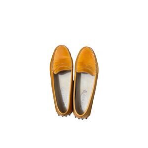 Tod's Orange Penny Loafers sz 39.5 (9)